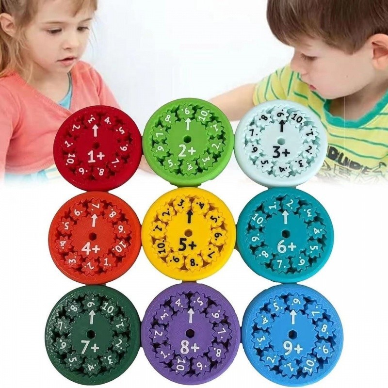 ใหม่ MATH FIDGET SPINNERS 9 ชิ้นคณิตศาสตร์ปลายนิ้ว Gyro การสอนตรัสรู้ ...