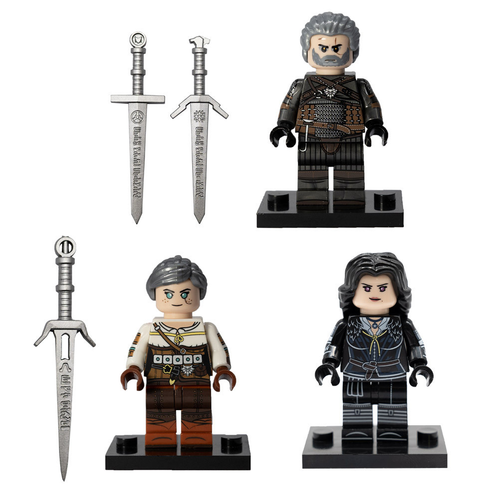 Witcher Building Blocks Rayla Figures ของเล่น Geralt of Rivia ...