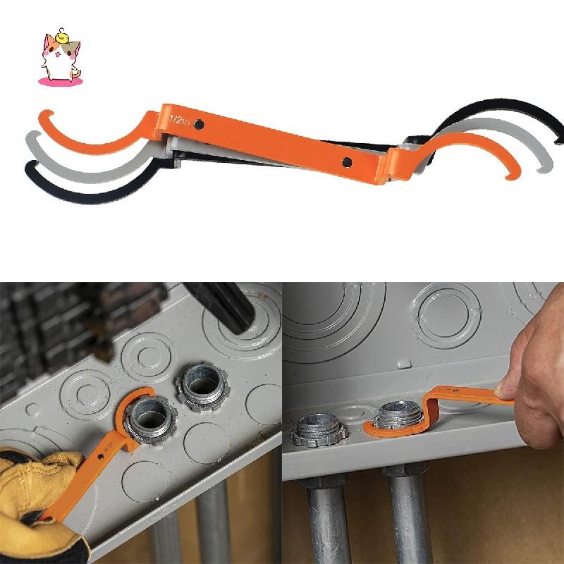 3 ชิ้น Conduit Lockout ชุดประแจ, กระชับและคลาย Locknuts ในพื้นที่แน่น ...