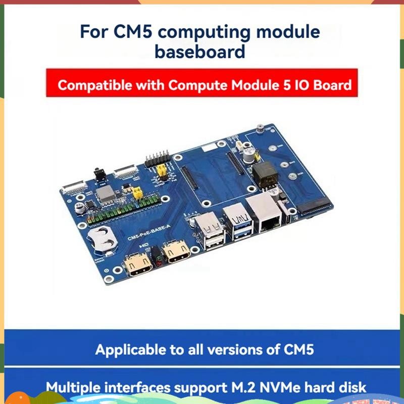 Super สําหรับ Compute Module 5 IO Board 40PIN GPIO พร้อม PoE Gigabit ...