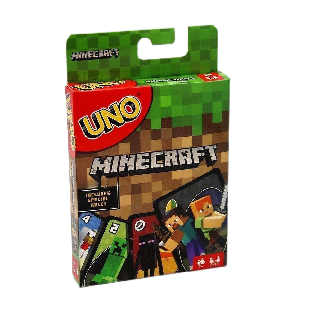 Uno Solitaire minecraft UNO Card Cube Creeper Magic Card Game Board