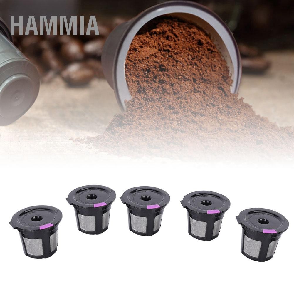 HAMMIA 5 ชิ้นครัวเรือนเติมกาแฟแคปซูลถ้วยช้อน Fit สำหรับ Keurig 2.0 KCUP