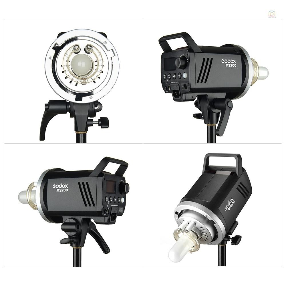 Godox MS200 สตูดิโอแฟลช Strobe Light Monolight 200Ws GN53 5600K ในตัว 2 ...