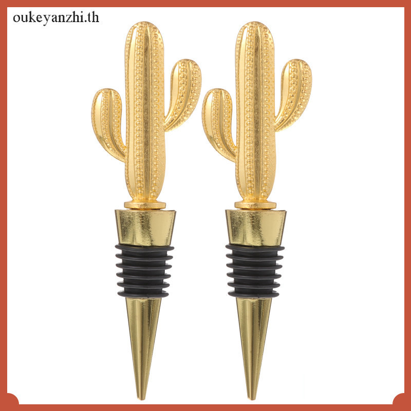 2 ชิ ้ นเครื ่ องดื ่ มเครื ่ องซีลขวดไวน ์ Creative Stopper กระบองเพชร ...