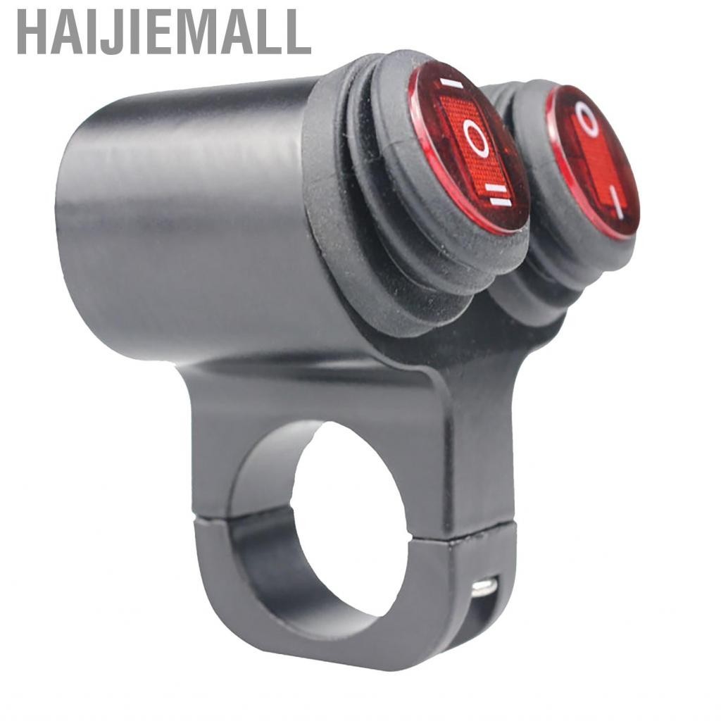 Haijiemall Waterproof Motorcycle Light Switch 12V Input Voltage ...