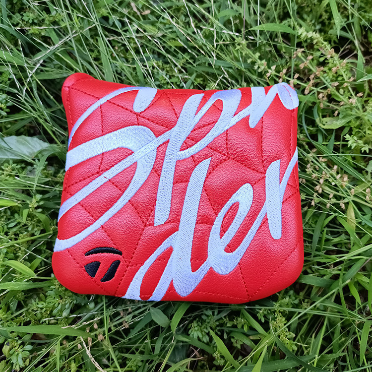 ฝาครอบไม ้ กอล ์ ฟ Spider Red Spider Square Putter Cover Golf Club ...