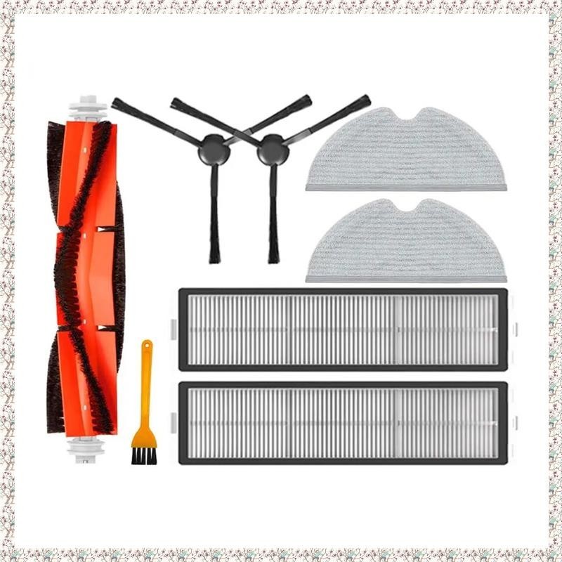 aotengou Kit Accessori di Ricambio per Dreame L10 Pro Dreame D9 Robot Aspirapolvere 12 Confezioni 2 Spazzole Principali, 3 Filtri, 4 Spazzole Laterali, 2 Panni Mop e 1 Ruota Anteriore