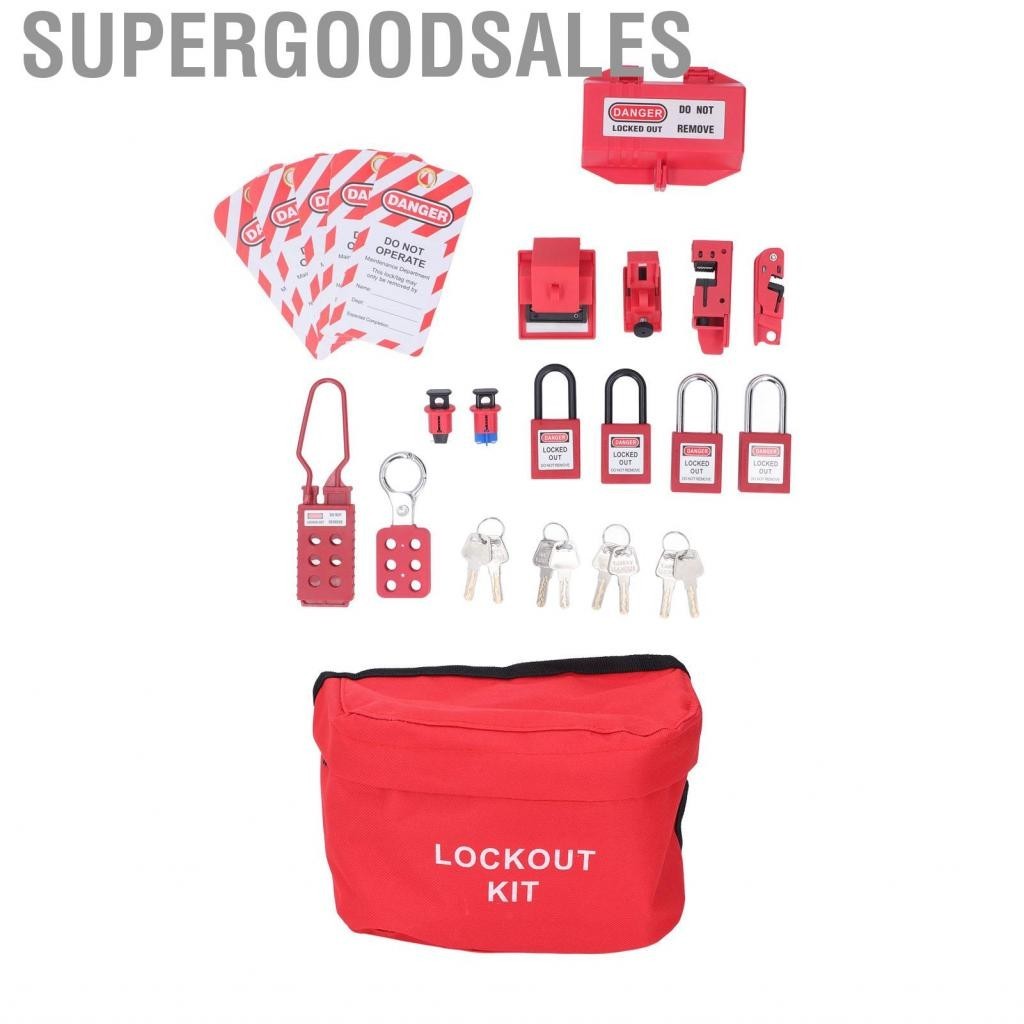 Supergoodsales Lockout Tagout Kit แท็กมัลติฟังก์ชั่นทนต่อการกัดกร่อน ...