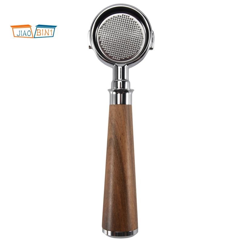 Porte-filtre 51 mm 3 oreilles double bec Delonghi Dedica EC680/EC685/EC785/EC820/EC850/EC860 Panier filtrant poignée bois acier inoxydable