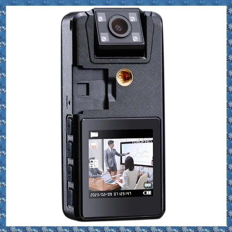QZCX Bodycam A39 Full HD 1080P Con Batteria 3000mAh, Angolo 120°, Visione Notturna, Rotazione 180°, Include Scheda 64GB - 2