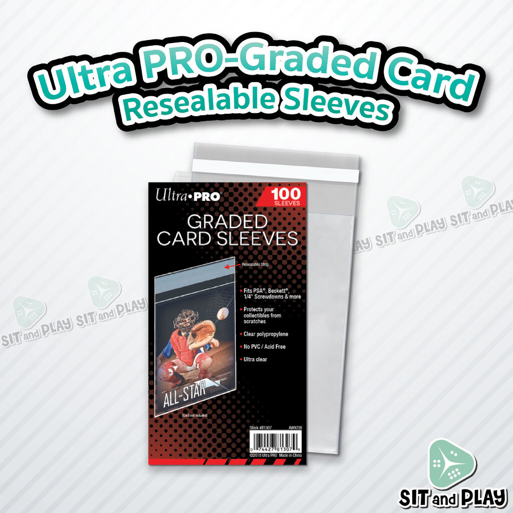 Ultra Pro Graded Card Resealable Sleeves ( 100 ซอง ) ซองใส แถบกาว