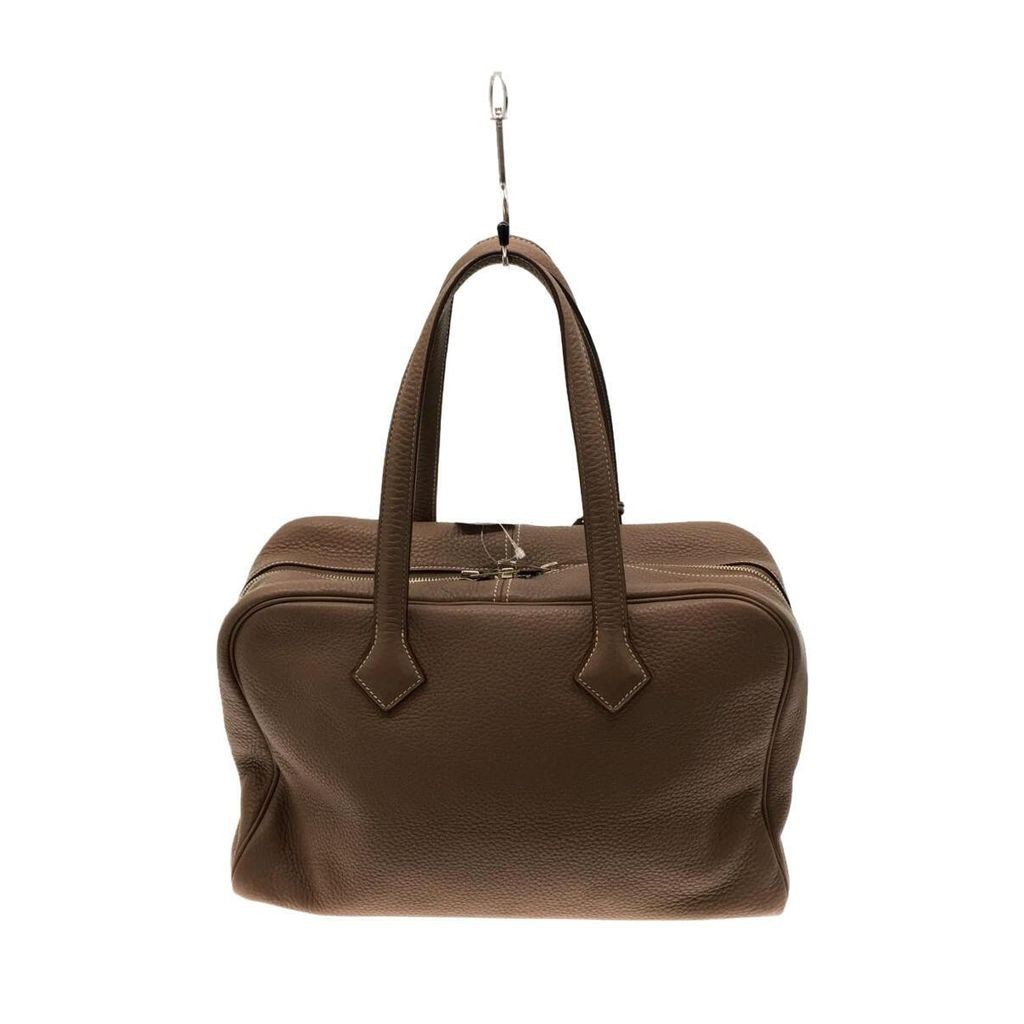 HERMES Boston Bag Brown Cowhide Direct from Japan Secondhand Shopee