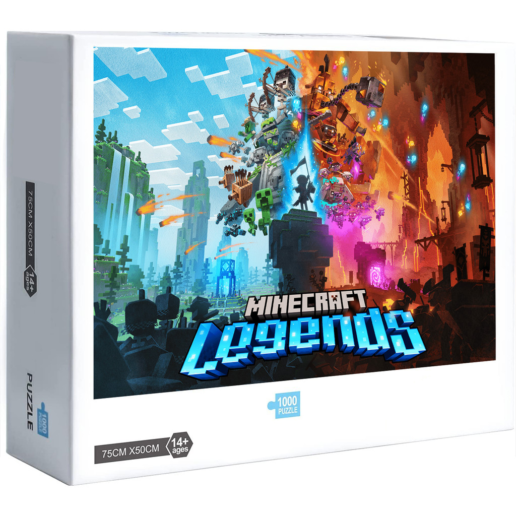 Minecraft Legends จิ๊กซอว์ไม้ปริศนาประกอบเกมตกแต่งบ้าน | Shopee Thailand