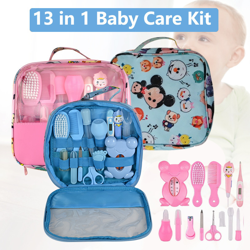 Dr Gym Infant Series 3-in-1 Baby Grooming Set – Scissors, Clippers & Nail File (BPA-Free, Pink) main image 1