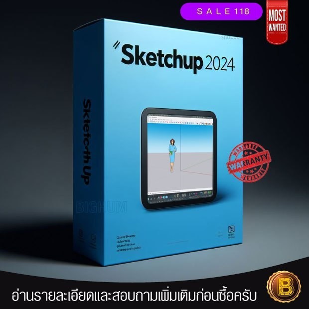 Sketchup 2024 | +Vray + Enscape | Software Windows / Mac | Shopee Thailand