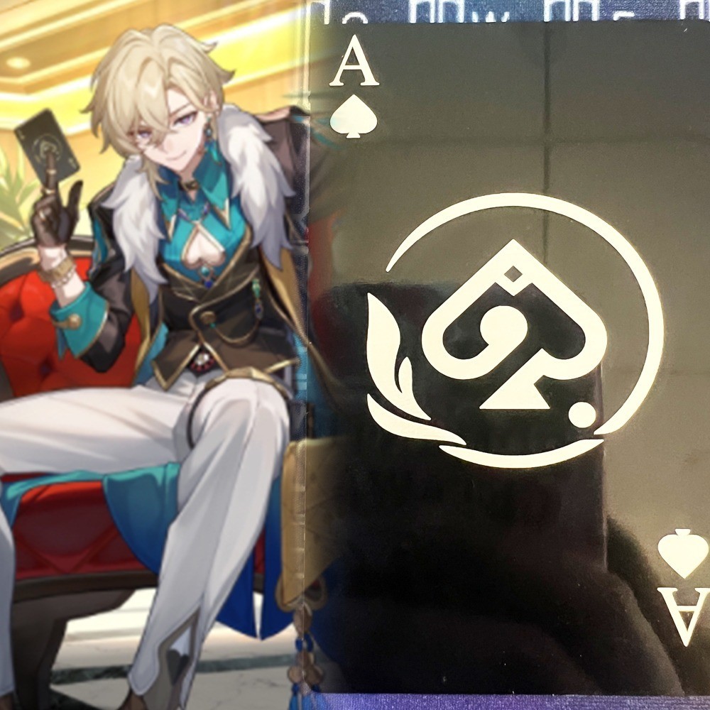 เกมอะนิเมะ Honkai Star Rail Card Aventurine โป ๊ กเกอร ์ ฮาโลวีน Prop ...