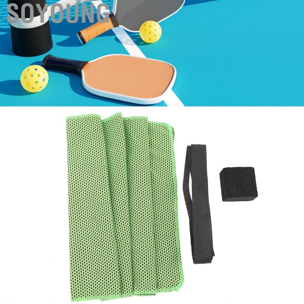 Soyoung Pickleball Paddle Eraser Ball Racket ยืดหยุ่น 2 ชิ้นสำหรับกำจัด ...