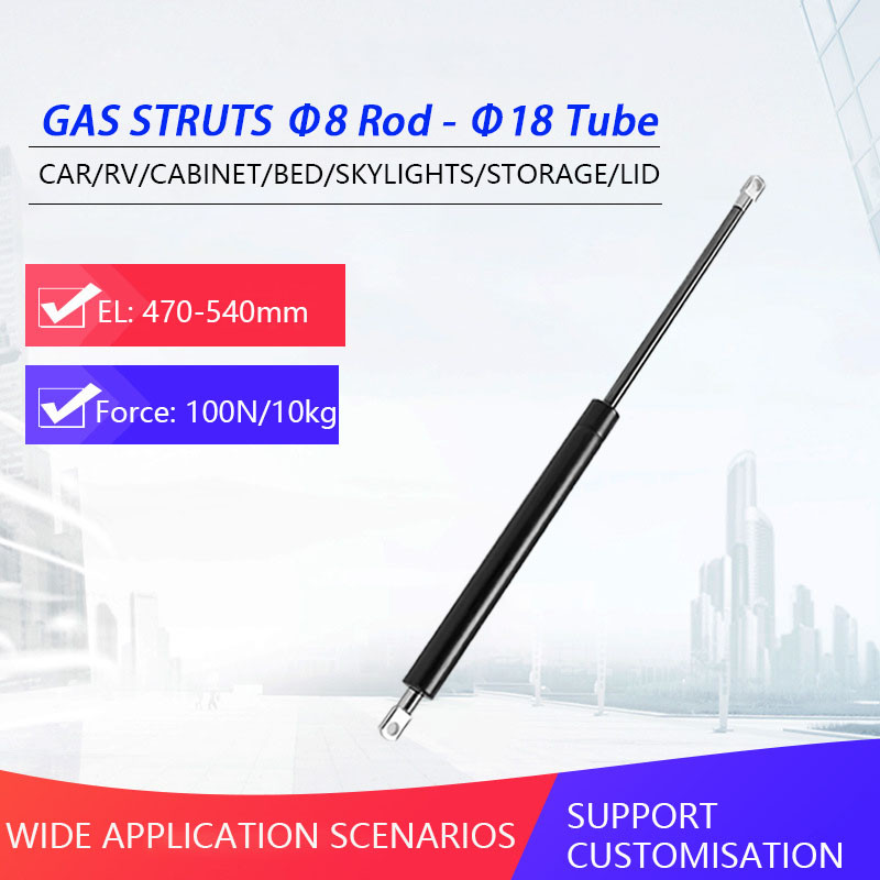 1PC 100N 470-540mm Universal Gas Struts โช้คอัพแก๊สสปริง Lift รองรับ RV ...