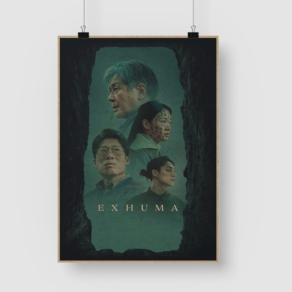 Exhuma เกาหลี Suspense ภาพยนตร ์ retro กระดาษคราฟท ์ ตกแต ่ งภาพวาดห ้ ...