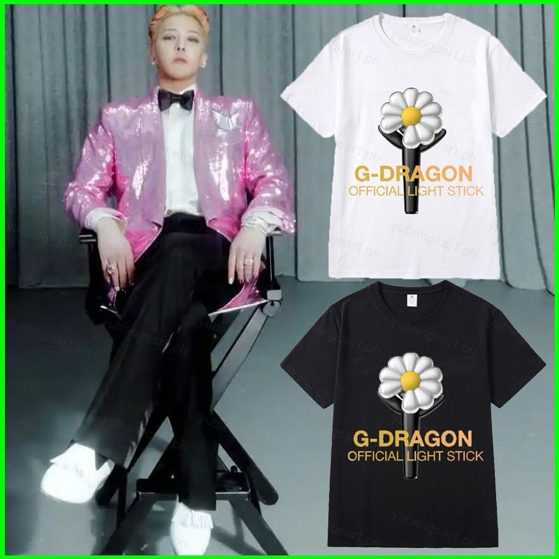 Yb1 G-DRAGON ใหม่ Little Daisy แท่งไฟ FANPLUSONE เสื้อยืดสไตล์เดียวกัน ...