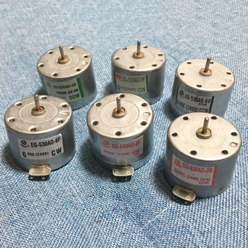 Micro 530 เครื่องบันทึกมอเตอร์ EG-530AD-9B 9V CW/CCW DC มอเตอร์กระบอก ...