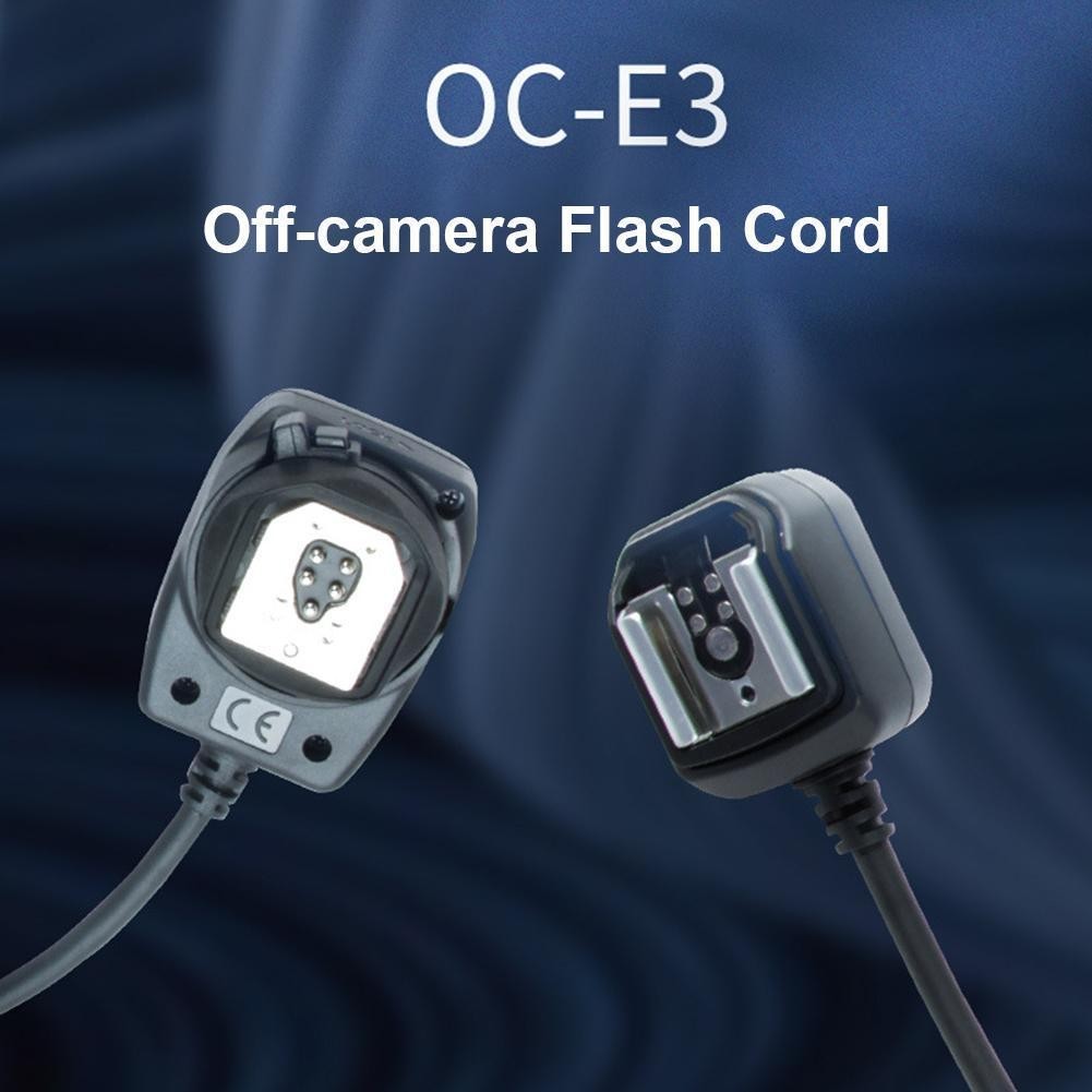 Oce3 1.2m Off Camera Flash Cable Hot Shoe Sync Remote Focus Cord