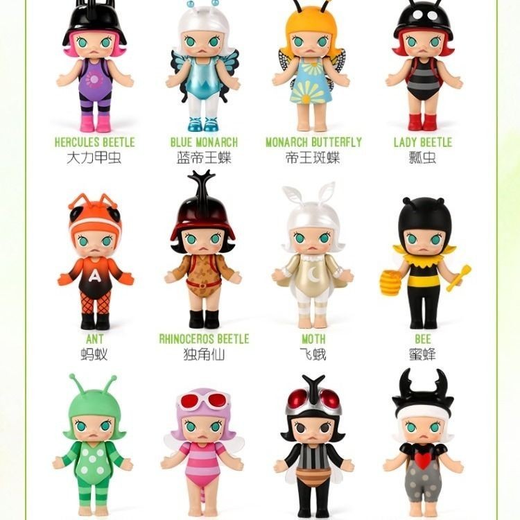ของแท้ POPMART Molly Professional Insect Series Mystery Box ยืนยัน ...