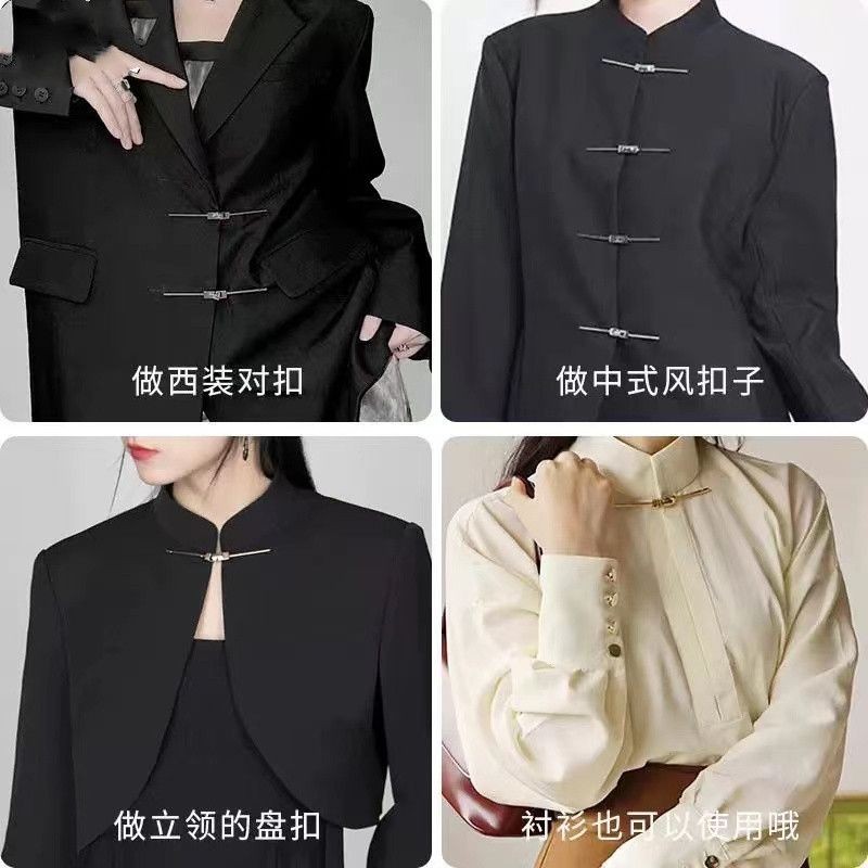 ปุ่มแผ่นดิสก์ปุ่มแบนล็อค Retro สไตล์จีน Tang ชุด Hanfu จีนภูเขาชุดปุ่ม ...
