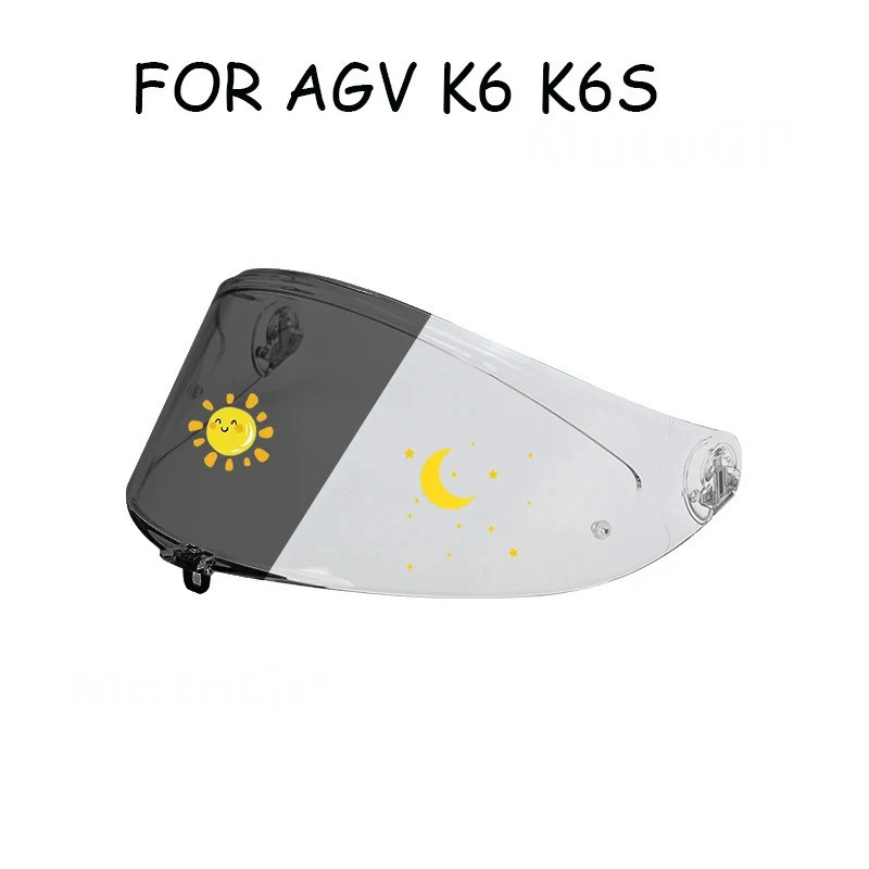 Visor Photochromic สําหรับ AGV K6 K6s หมวกกันน็อคแว่นตาหน้าจอโล่กระจก