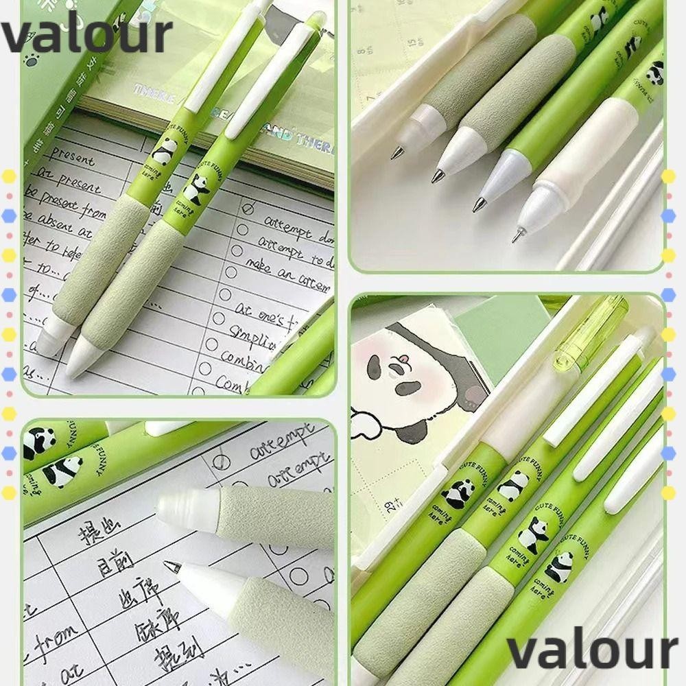 Valour 4 ชิ้น/เซ็ตการ์ตูนสัตว์ Erasable ปากกา,เครื่องเขียนพลาสติก Panda ...