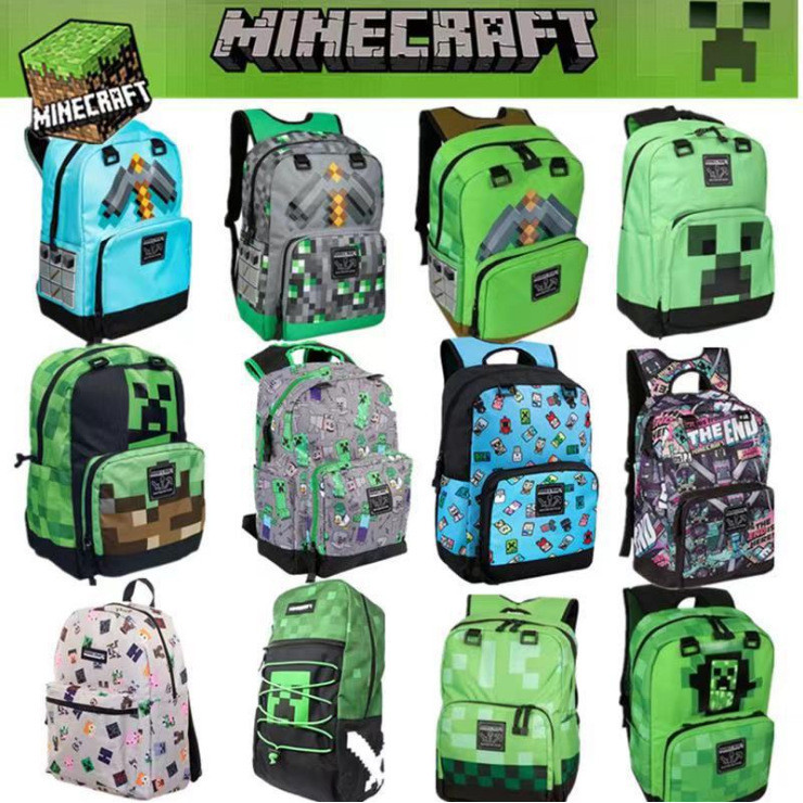Minecraft Game Merchandise กระเป๋าเป้สะพายหลัง กระเป๋านักเรียน สําหรับ ...