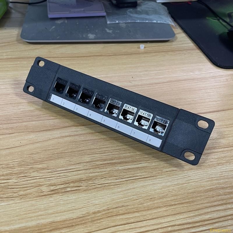 Crescent2 Rackmount หรือ Wall Mount 8 พอร ์ ต Patch Panel CAT5e RJ45 ...