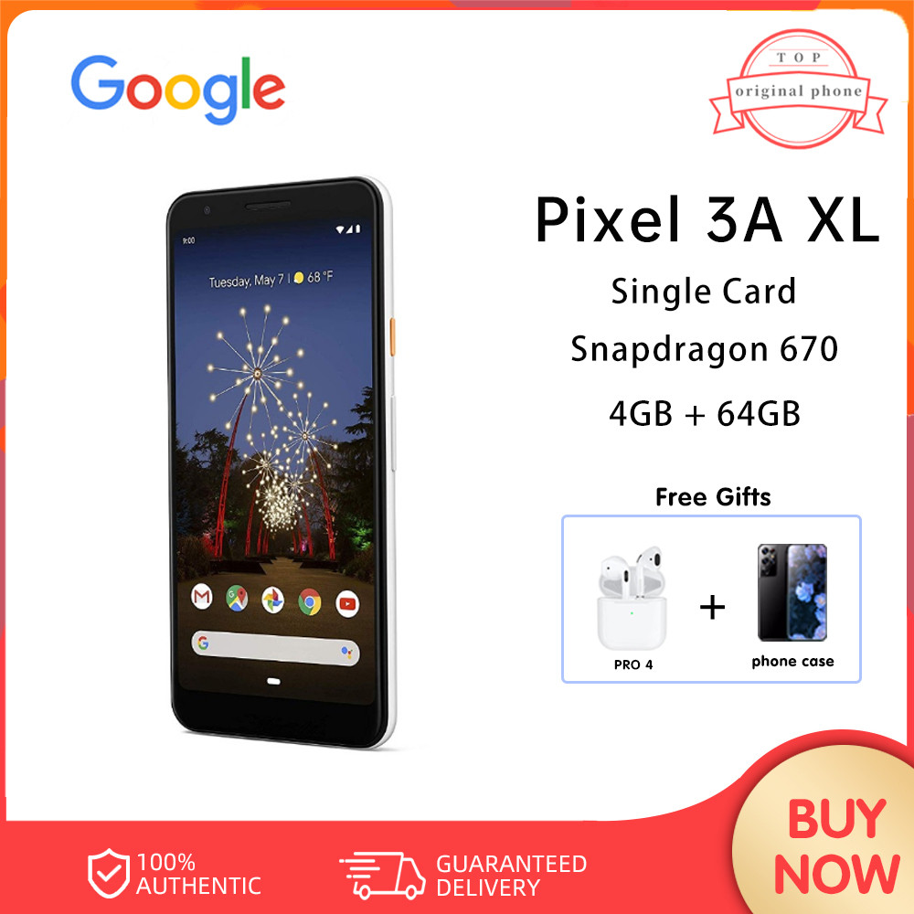 Google Pixel 3A XL 4GB 64GB โทรศัพท์มือถือ 4G LTE 6 นิ้ว Snapdragon 670 ...