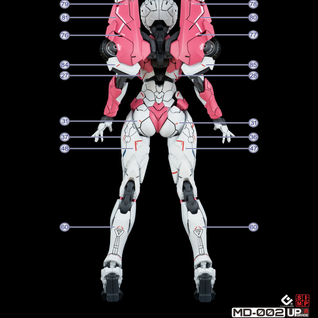 EVO MD 002 MEGAMI DEVICE MD002 Arcee สติ๊กเกอร์สไลด์น้ํา EVOMD001 ...
