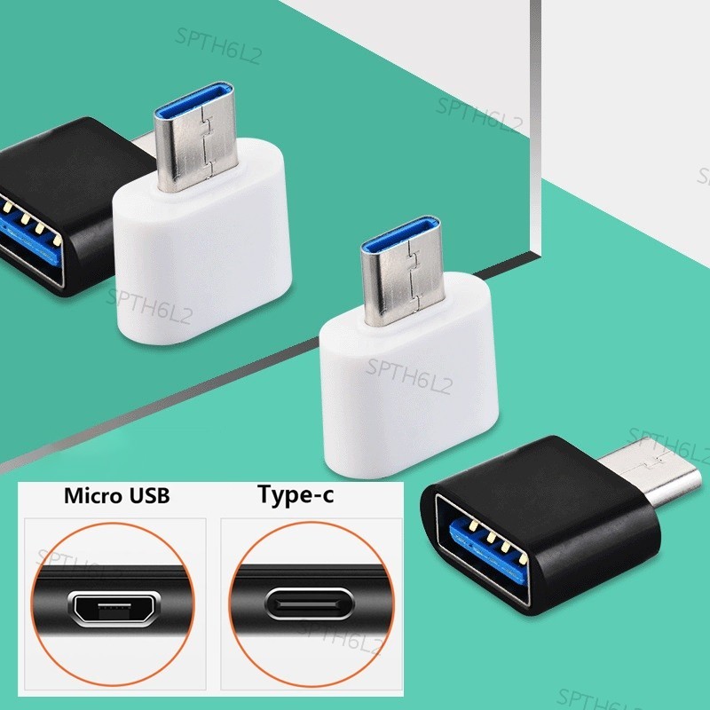 อะแดปเตอร์ USB Type C Mini OTG Micro USB เป็นตัวแปลง USB สําหรับแท็บเล ...