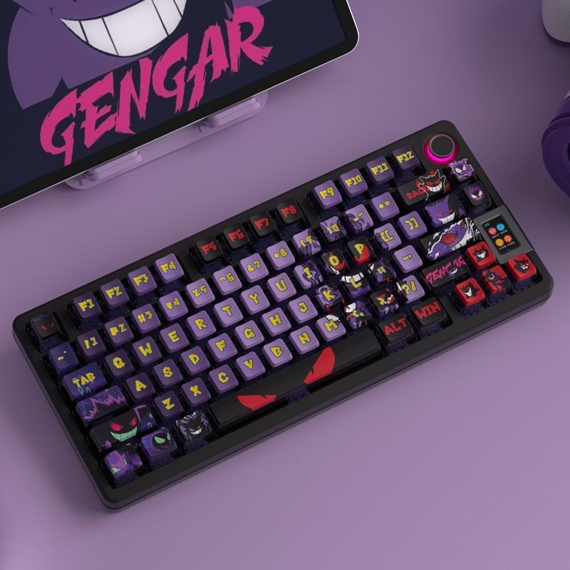 Pokemon Gengar Pudding Keycap โปรไฟล์ OEM PBT EVA Asuka Kuromi Frieren ...