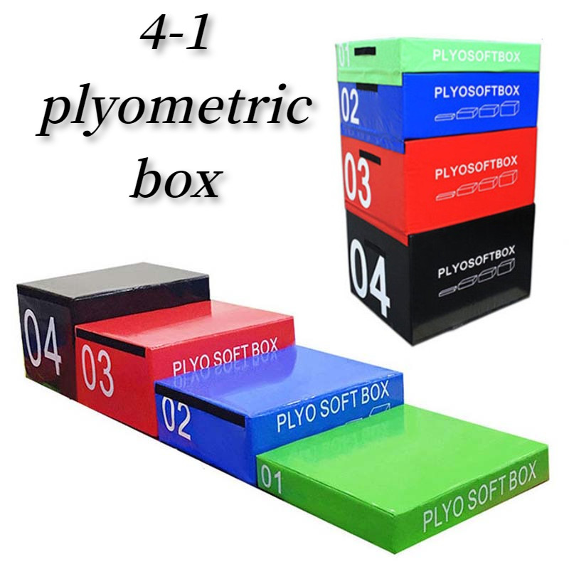 4 in 1 Foam Kid Plyo Jump Box for Box Jumping Practice Plyometric การ ...