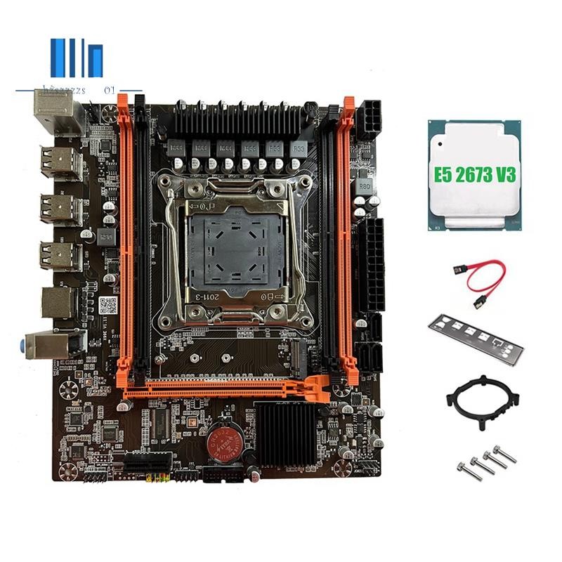 X99e เมนบอร์ด + E5 2673 V3 CPU Dual Channel รองรับ 4XDDR4 RECC RAM PCIE ...