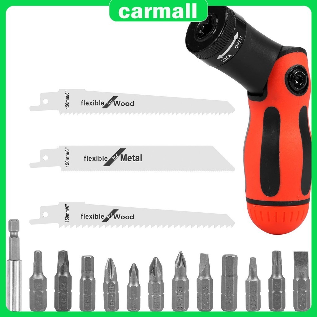 Handsaw Handle Set พร้อมใบเลื่อย Bits Connecting Rod ชุดเครื่องมือตัด