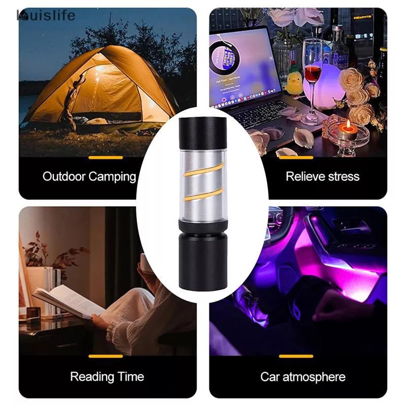 Leth Multifunctional Retro Camping Light LED บรรยากาศ Type-C USB ชาร์จ ...