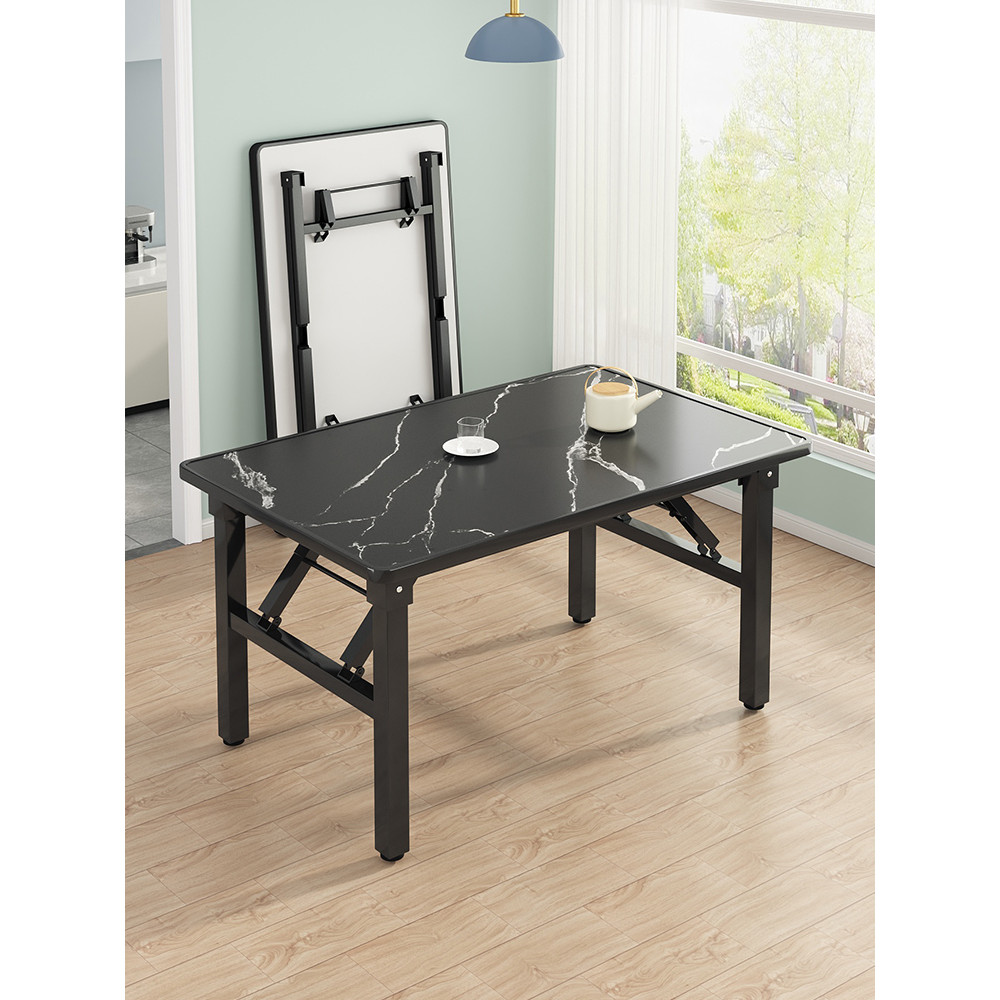 Rectangular Folding Table for Home Use, Simple Dining Table, Leisure ...
