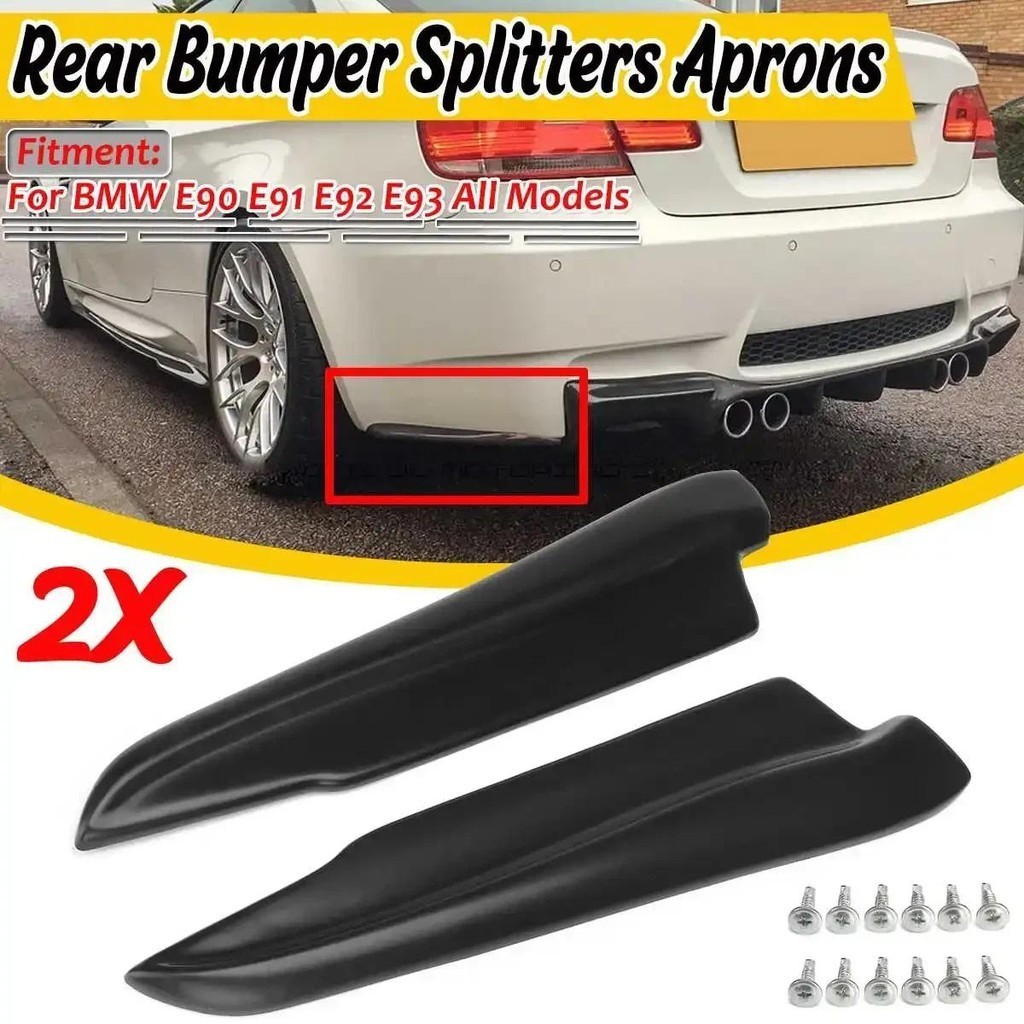 2x42ซม.universalรถด้านหลังกันชนlip Diffuser Splash GuardขยายValance Lip ...
