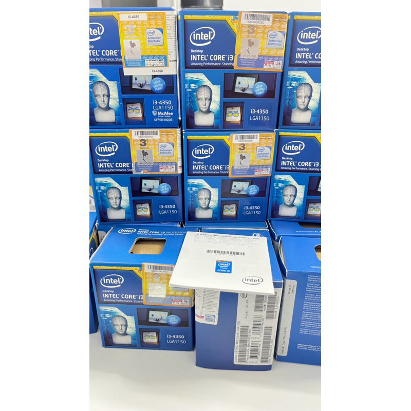 กล่องINTEL CORE I3-4350 PROCESSOR พร้อมสติกเกอร์ I3 และคุ่มือ | Shopee ...