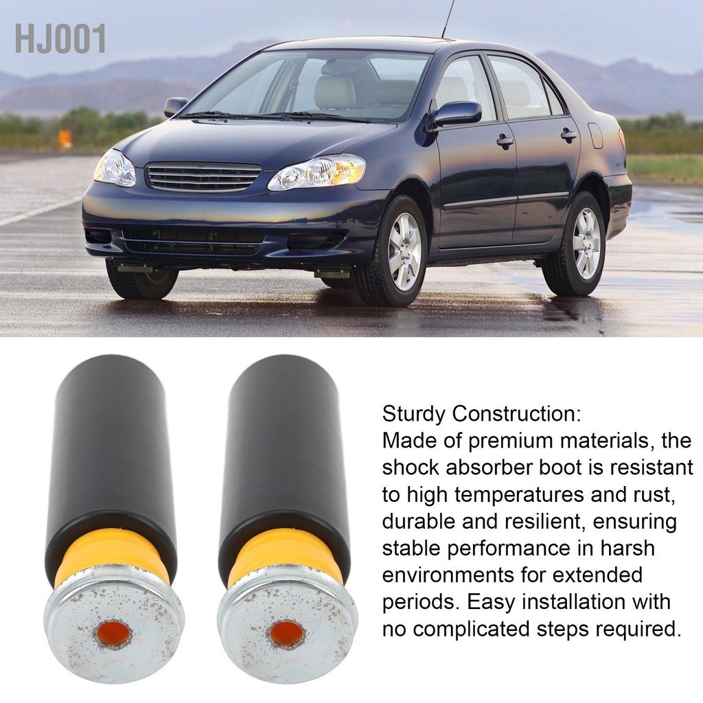 HJ001 1 คู่โช้คอัพหลัง Strut Boot 48341-47010 โช้คอัพฝุ่นสำหรับ Corolla ...