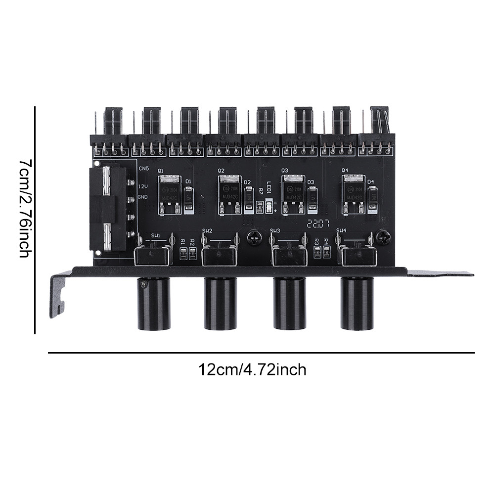 [colog.th] Pc Chassis Fan Hub SATA/4 Pin Adapter PWM Hub Speed ...