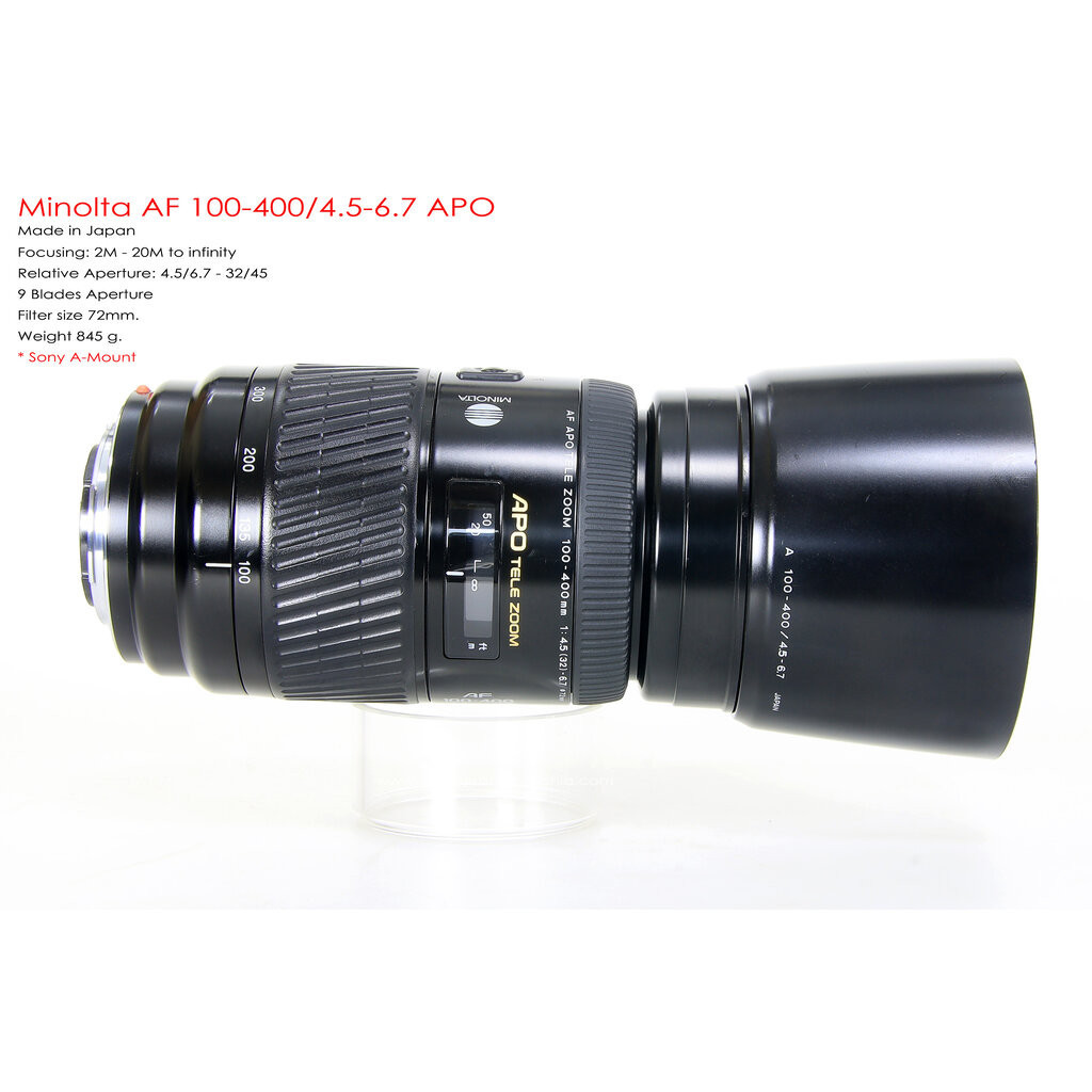 Minolta AF 100-400/4.5-6.7 APO *Sony A-Mount | Shopee Thailand
