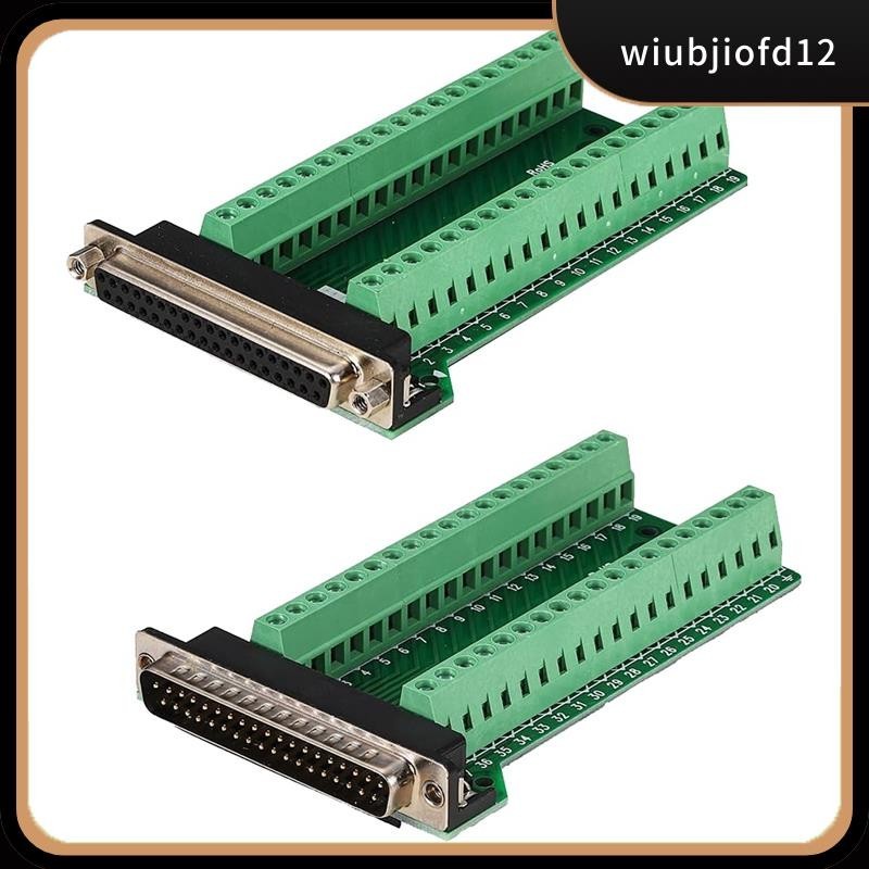 ใหม่สต็อก2 ชิ้น DB37 ชายหญิง Breakout Board Connector, RS232 D-SUB ...