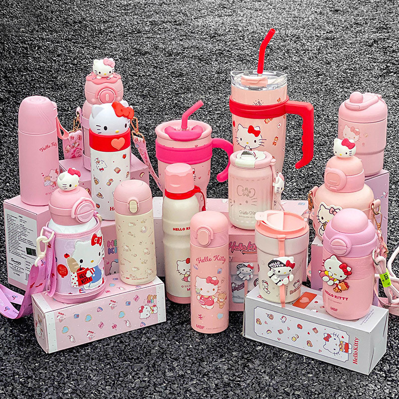 Hello Kitty Hello Kitty Series Thermos Cup รูปแบบใหม่ Influencer เด็ก ...