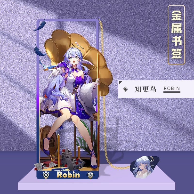 Honkai Star Rail Firefly Robin Acheron Metal Hollow Bookmark สําหรับ ...