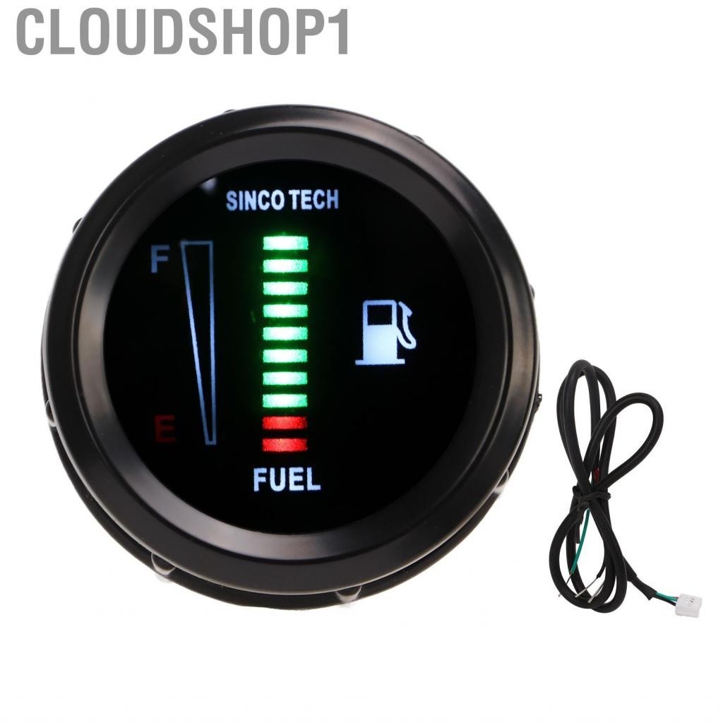 Cloudshop1 Fuel Level Gauge 52mm Oil Meter Indicator LED Flashing ...